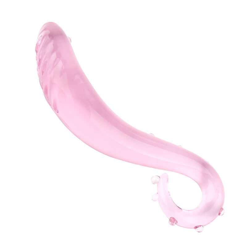 Crystal Curved G-Spot Dildo Stick