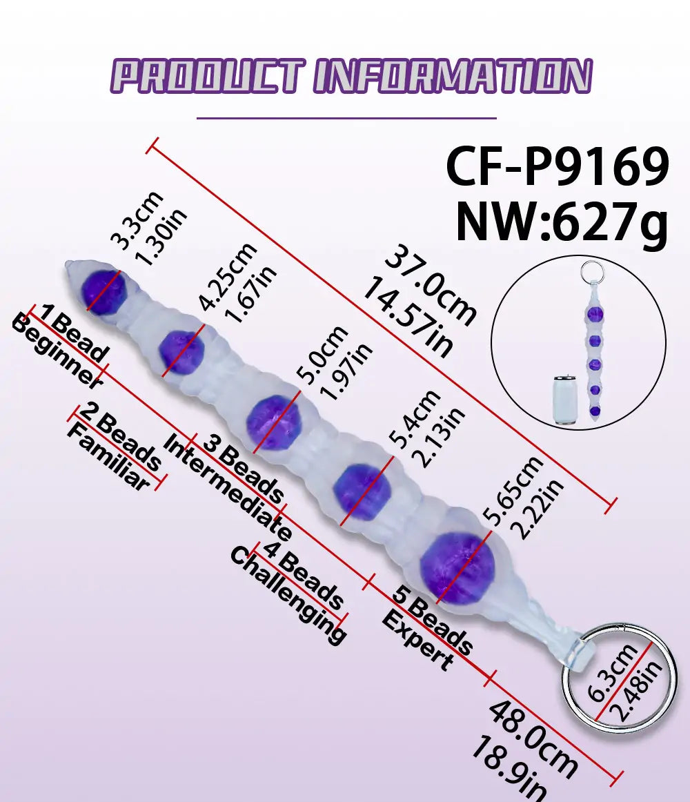 Crystal Tentacle Beaded Butt Plug
