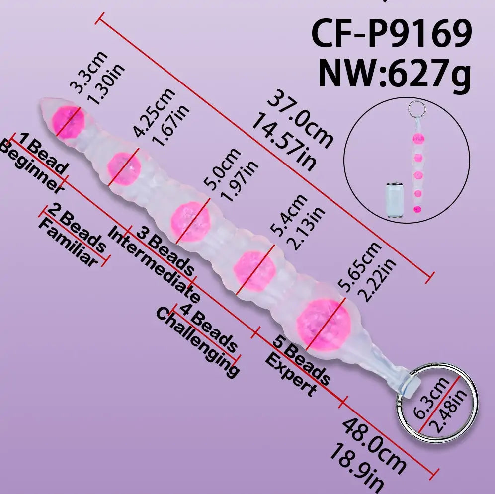 Crystal Tentacle Beaded Butt Plug