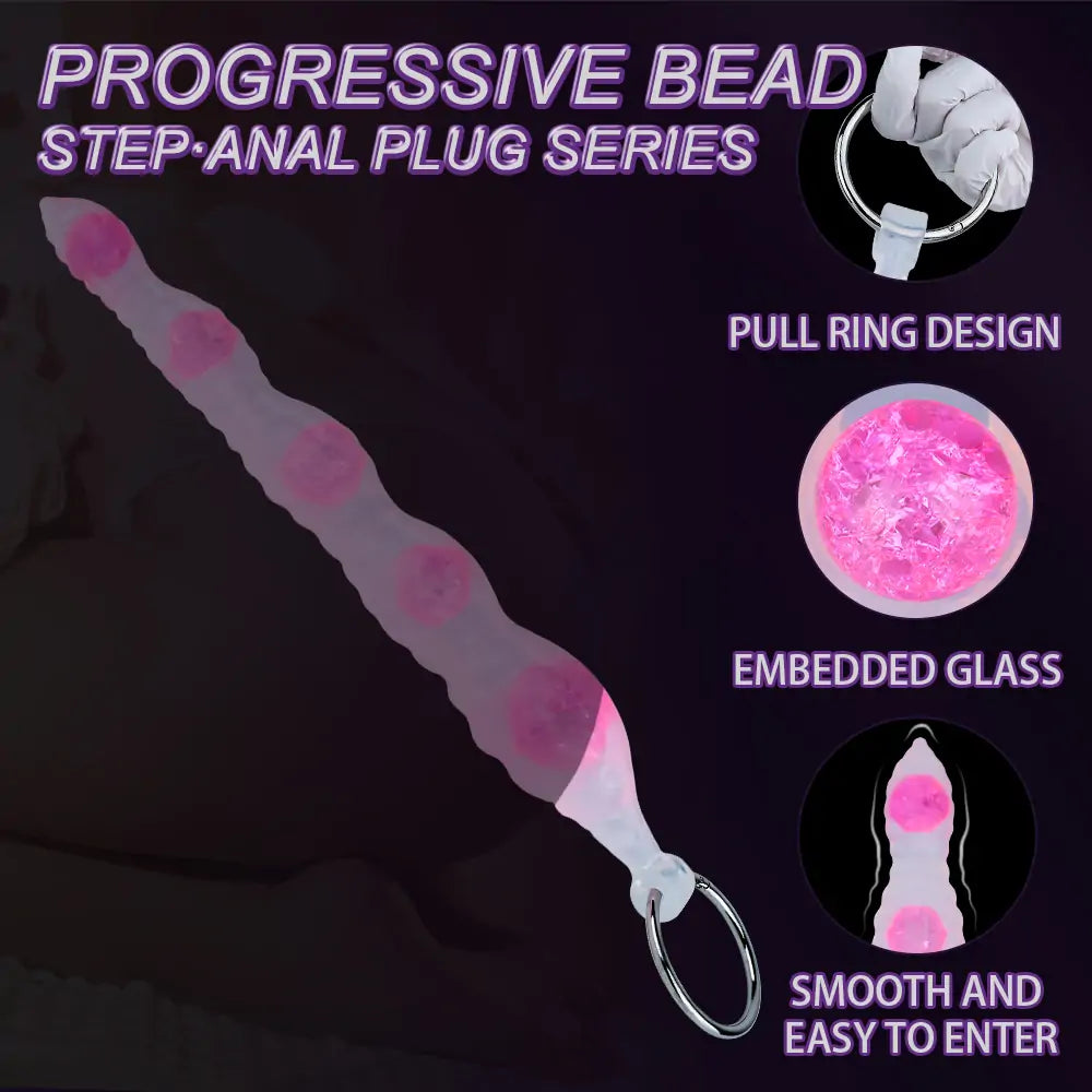 Crystal Tentacle Beaded Butt Plug