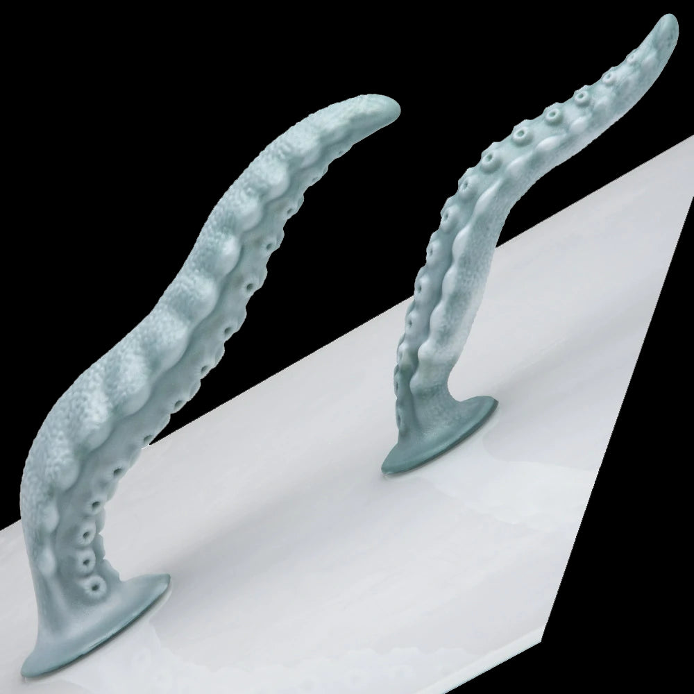 Curved Alien Octopus Tentacle Dildo 7.8 Inches