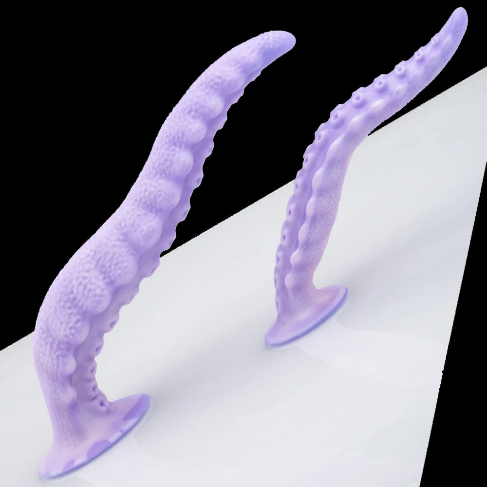 Curved Alien Octopus Tentacle Dildo 7.8 Inches