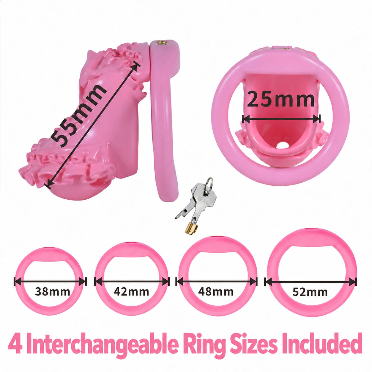 Cute Lolita Skirt Chastity Cage