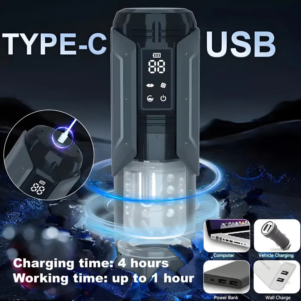 D11B - Suction & Stretch Vibration Masturbator