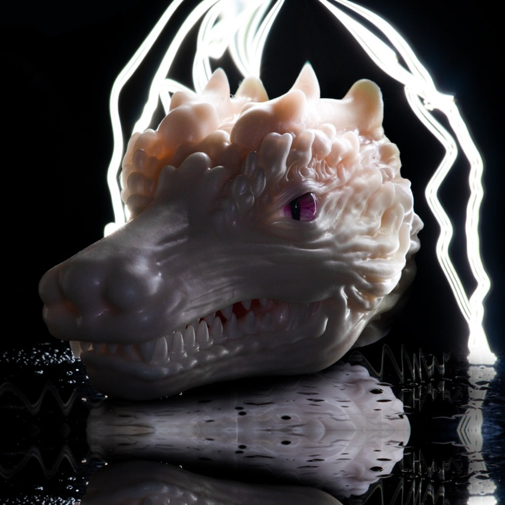 White Dragon Fantasy Torso Sex Doll – Male Blowjob Silicone Pocket Pussy for Interspecies Play