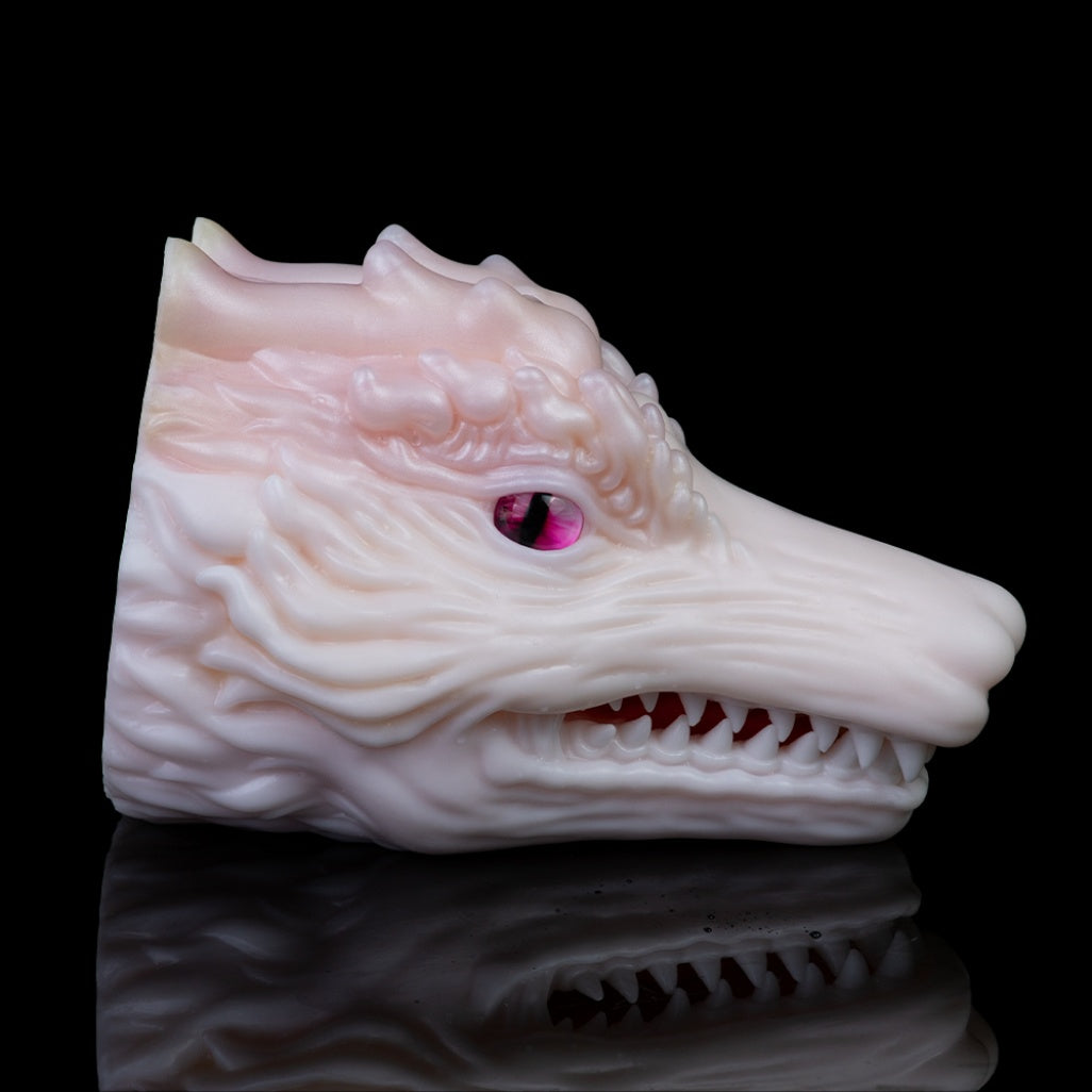 White Dragon Fantasy Torso Sex Doll – Male Blowjob Silicone Pocket Pussy for Interspecies Play