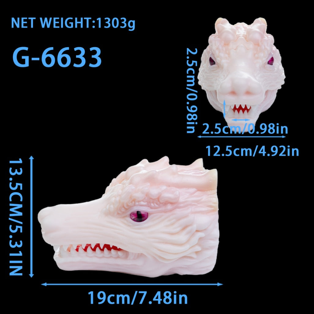 White Dragon Fantasy Torso Sex Doll – Male Blowjob Silicone Pocket Pussy for Interspecies Play