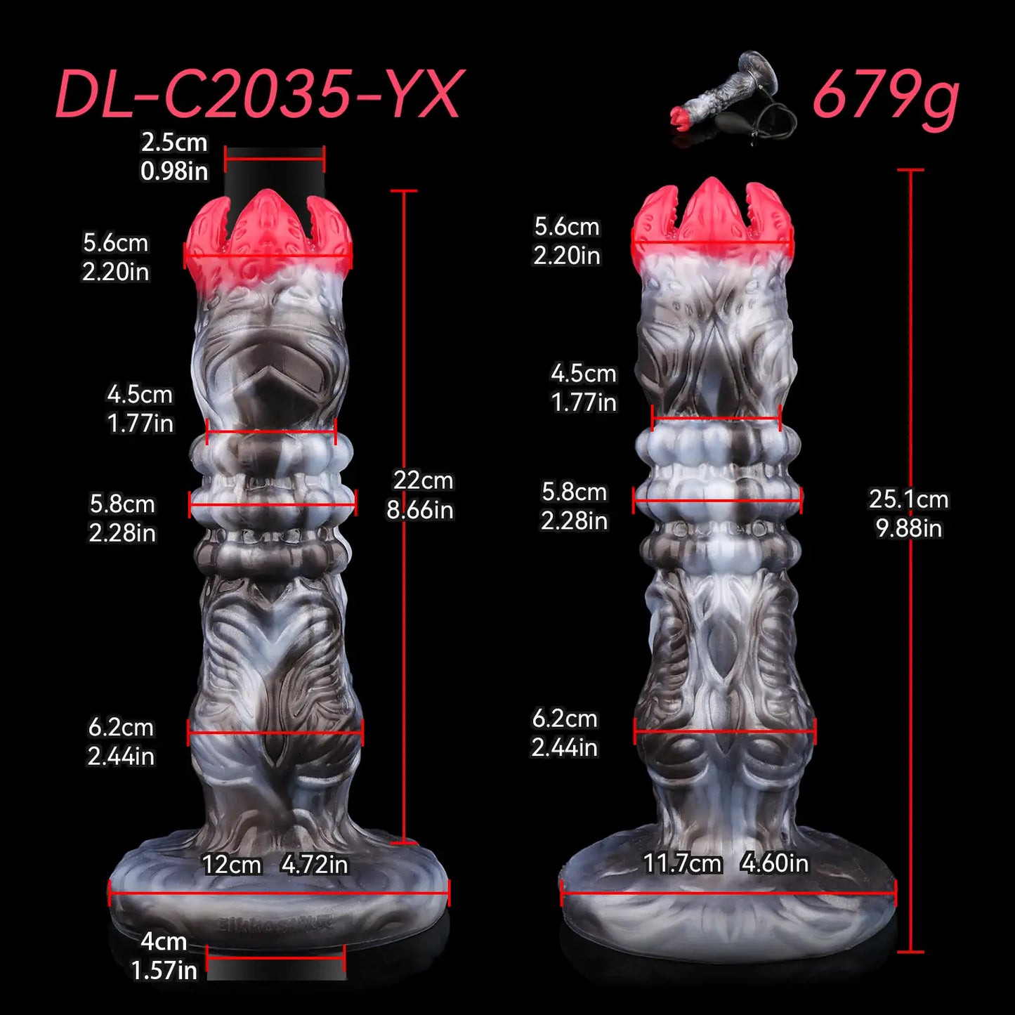 Fantasy Petal Inflatable Ovipositor Dildo