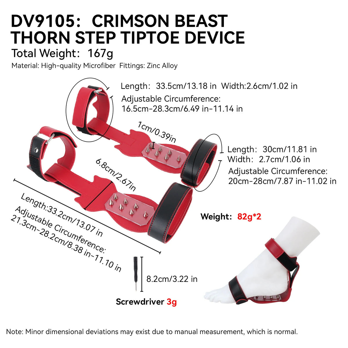 Scarlet Beast-BDSM Restraint Standing Pants & Tiptoe Device