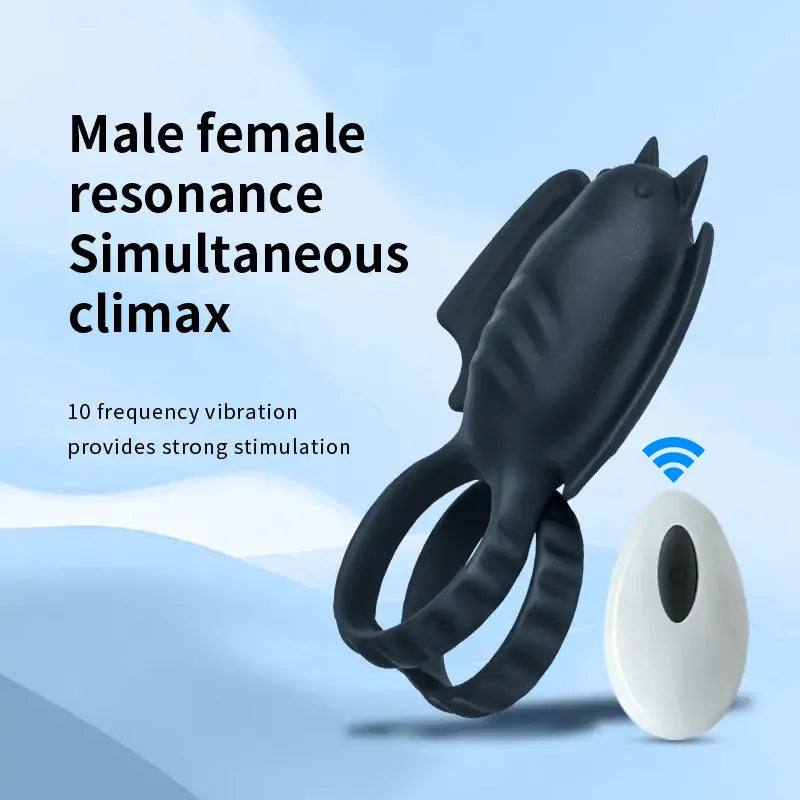 Dark Knight Cock Ring with Remote