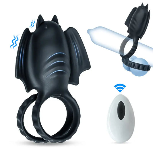Dark Knight Cock Ring with Remote
