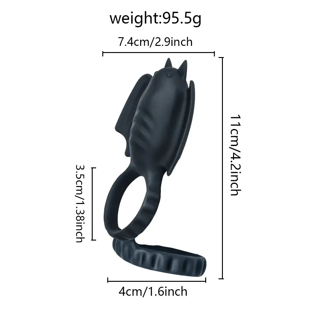 Dark Knight Cock Ring with Remote