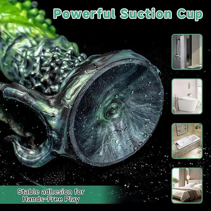 Devil Spiked Dildo with Suction