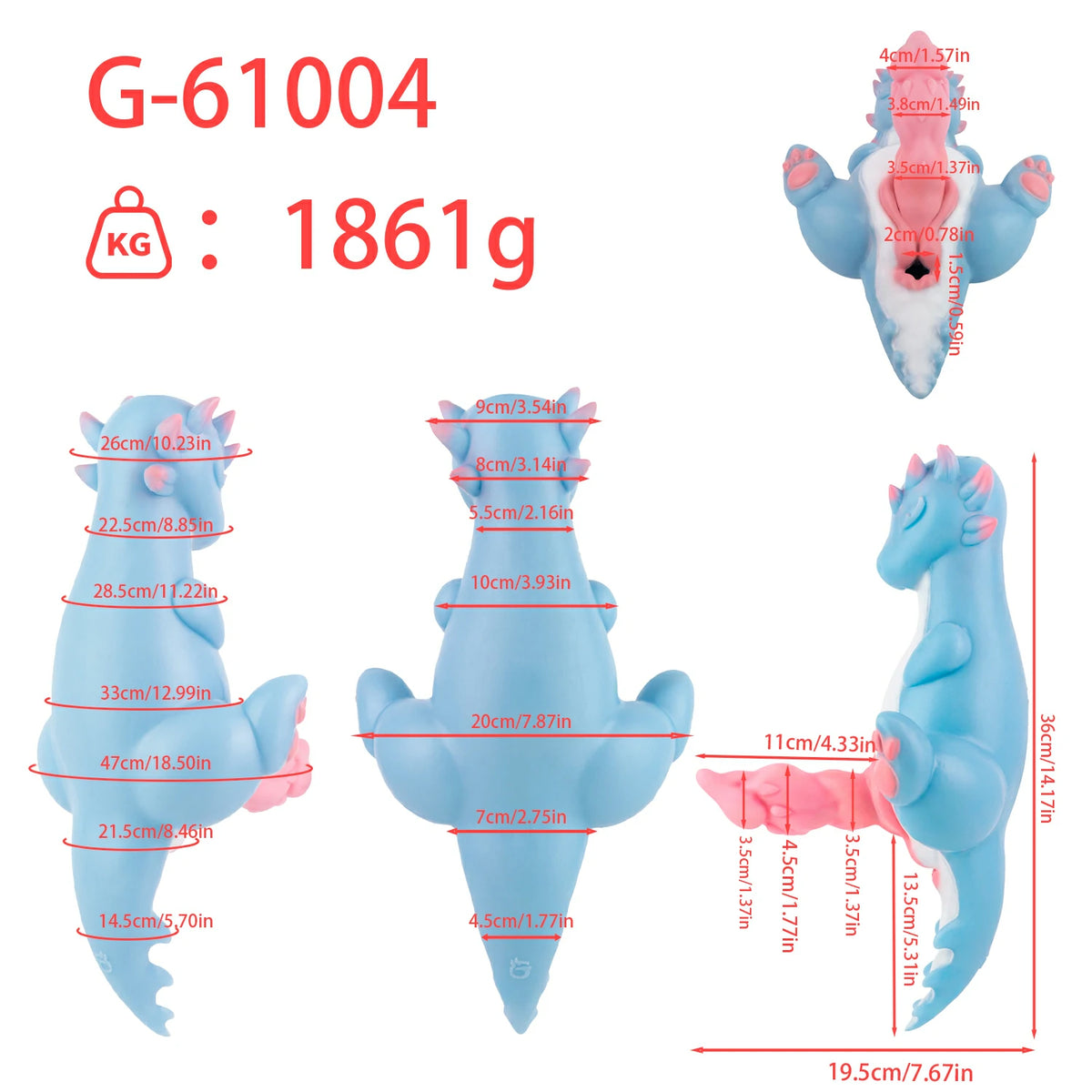 Dinosaur Sex Doll – Pokemon Theme Futa Design
