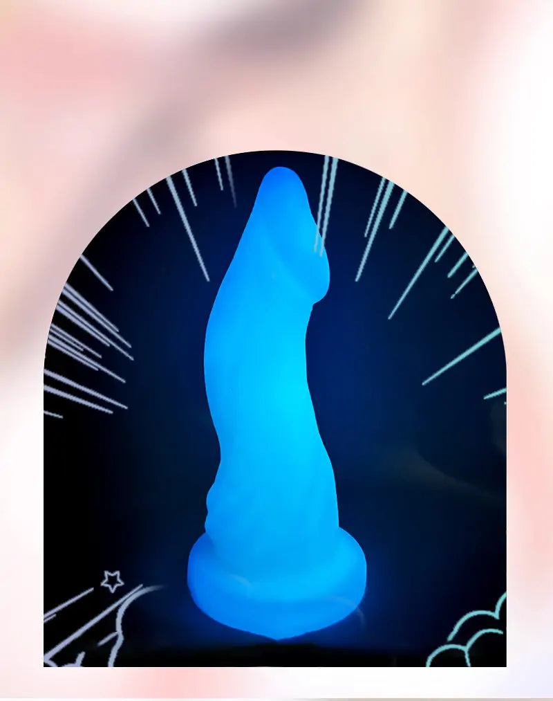 Blue Dolphin Dildo Liquid Silicone 9 Inches