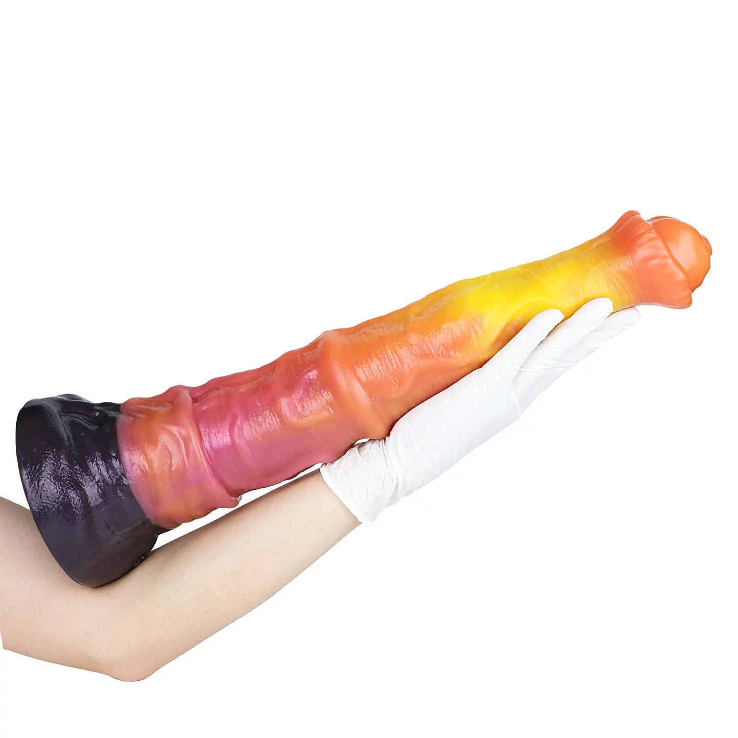 Double-layer Silicone Giant Horse Dildo 17 Inches