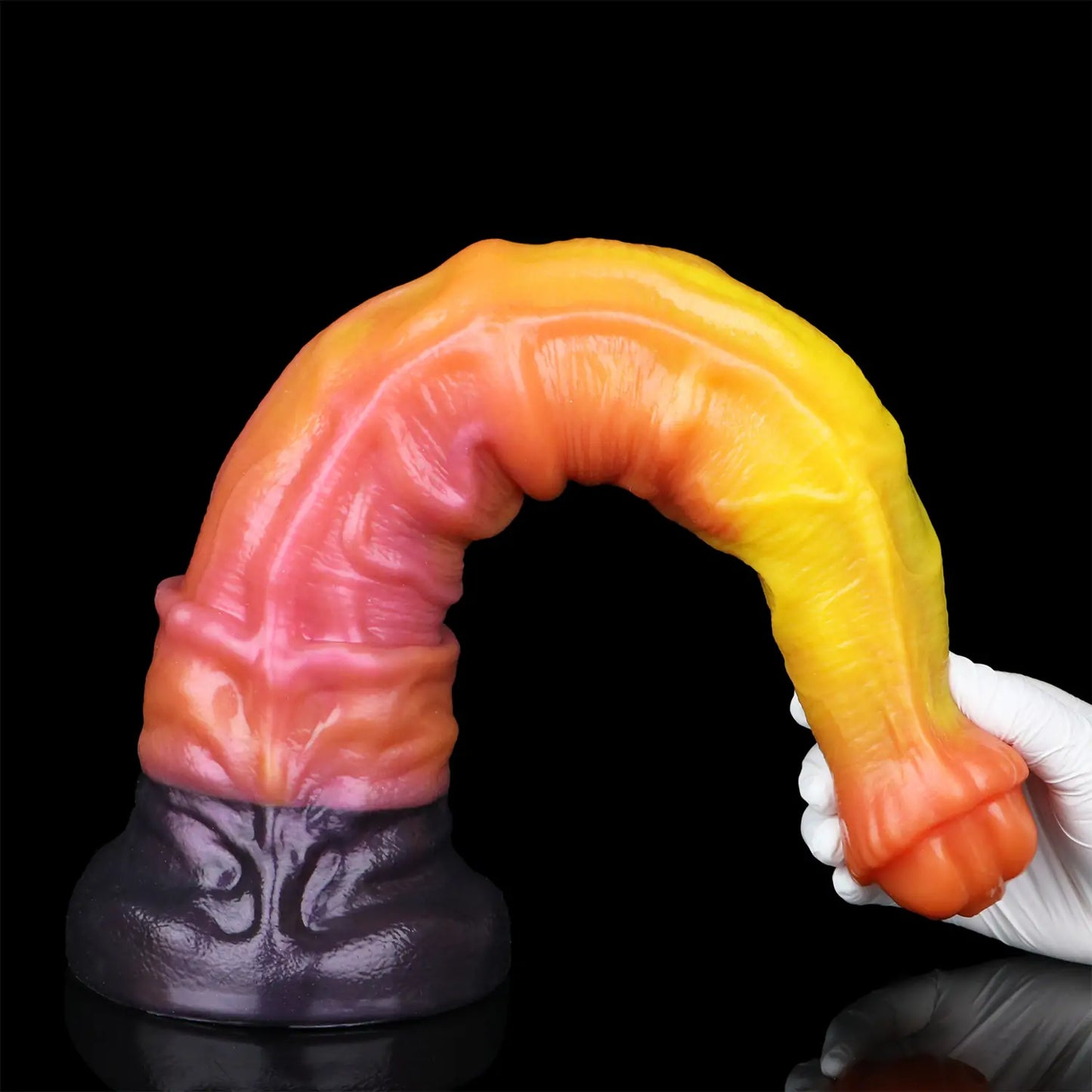 Double-layer Silicone Giant Horse Dildo 17 Inches