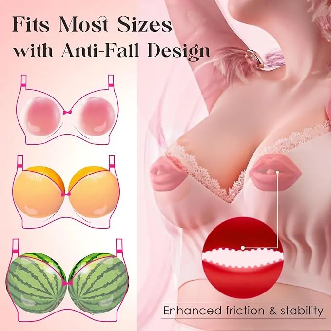 Double-lip Vibrating Hidden Nipple Clamp with App