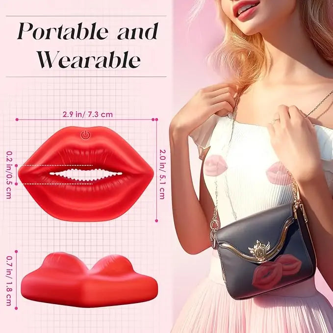 Double-lip Vibrating Hidden Nipple Clamp with App