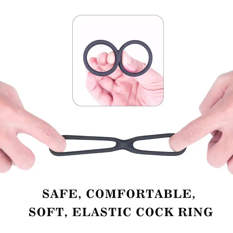 Double Balls Cock Ring for Men