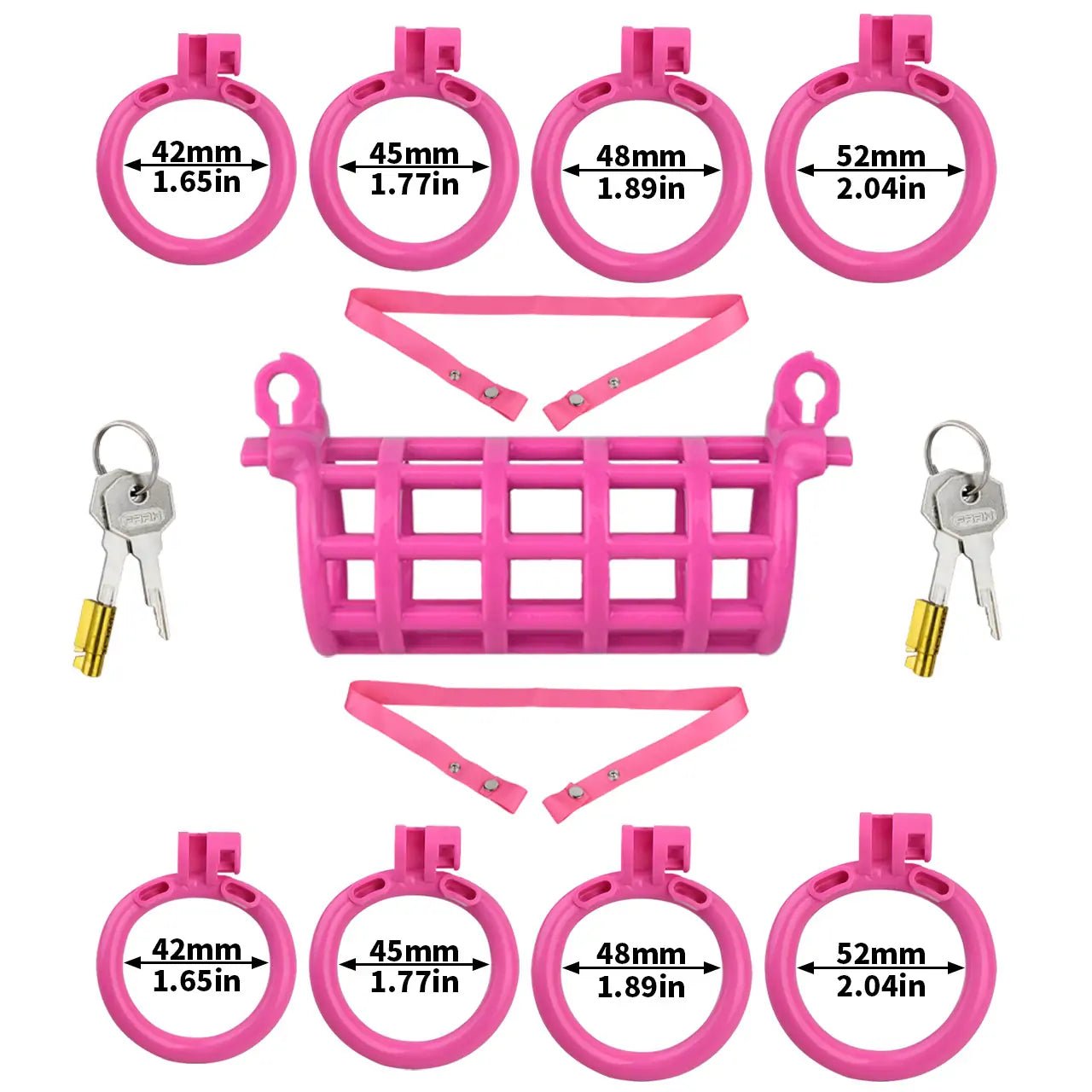 Double End Chastity Cage Bondage Device
