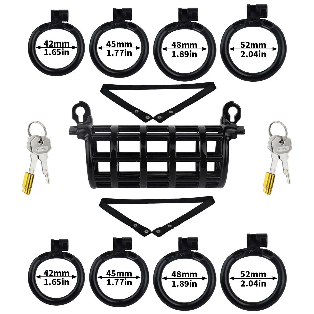 Double End Chastity Cage Bondage Device