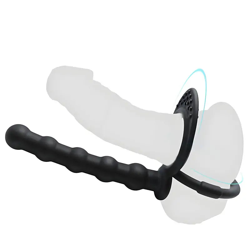 Double Penetration Beaded Dildo