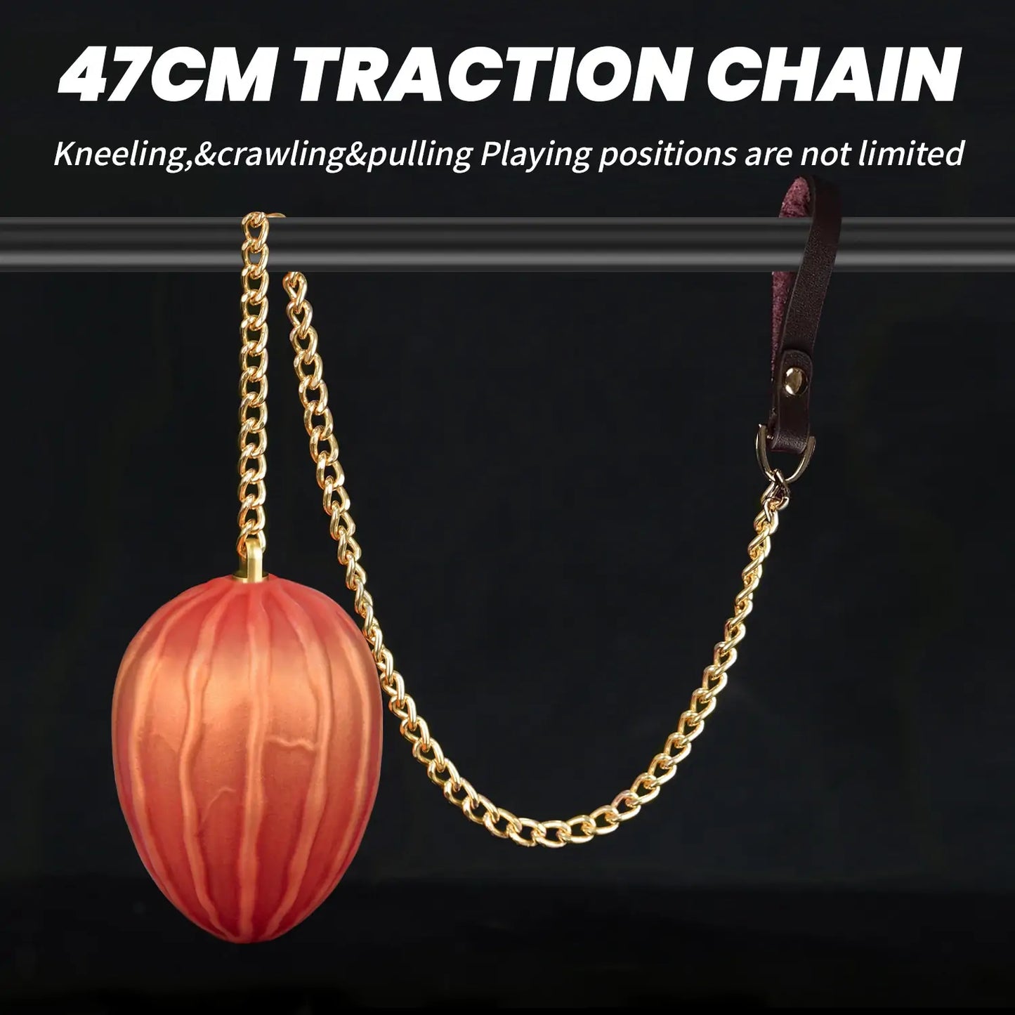 Dragon Egg Butt Plug with Chain
