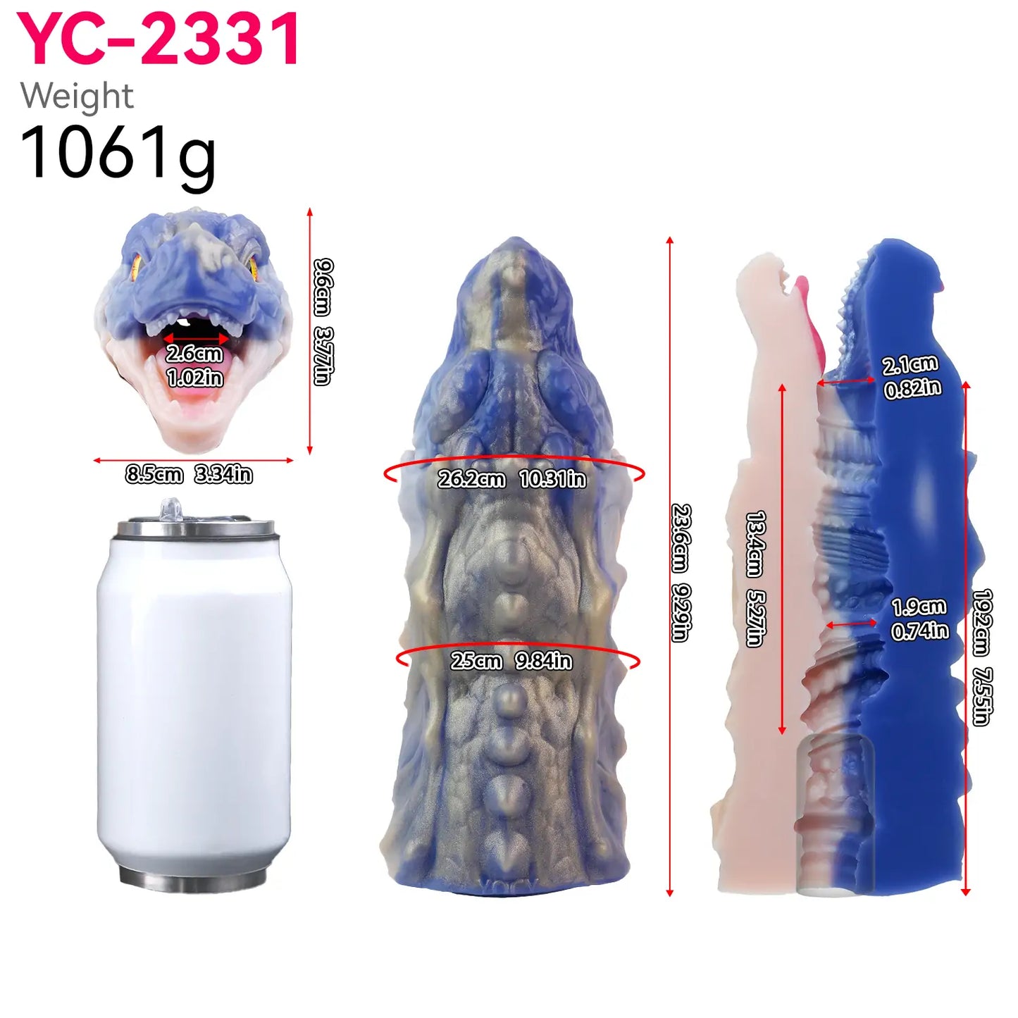 Dragon Head Suction Pump Fantasy Animal Stroker