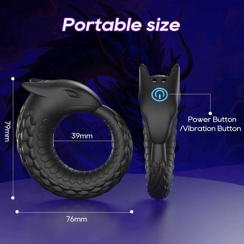 Dragon Scale Vibrating Cock Ring