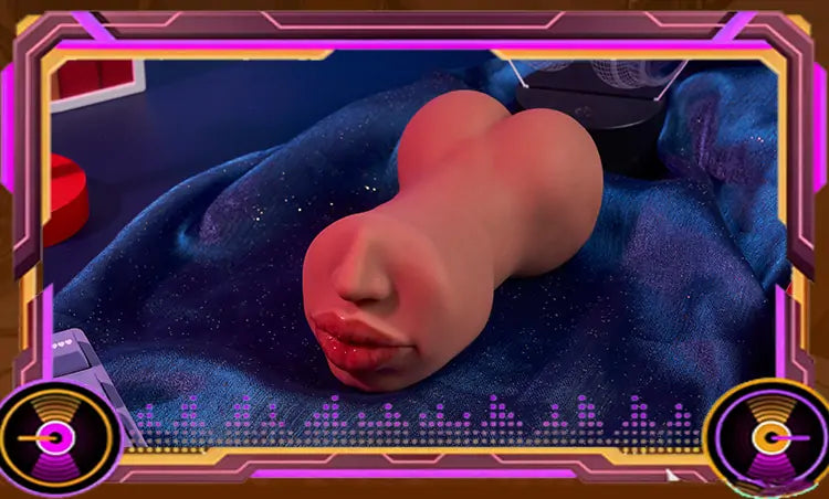 Dual-Channel Blowjob Stroker - Realistic Vaginas