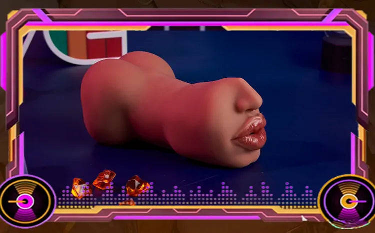 Dual-Channel Blowjob Stroker - Realistic Vaginas