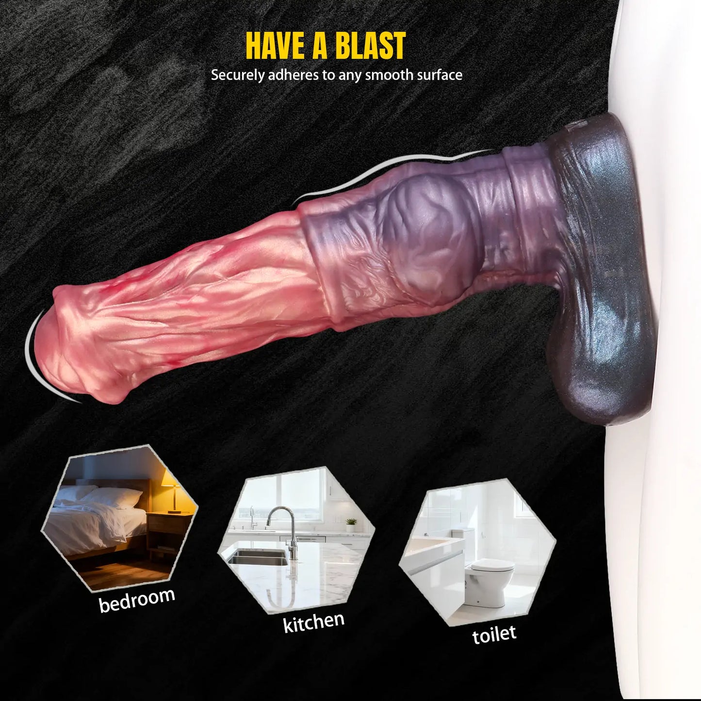 Dual-Density Fantasy Horse Dildo 10 Inches