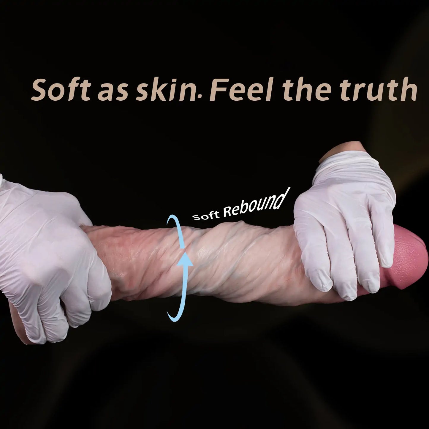 Dual-Density Realistic Dildo with Testicles