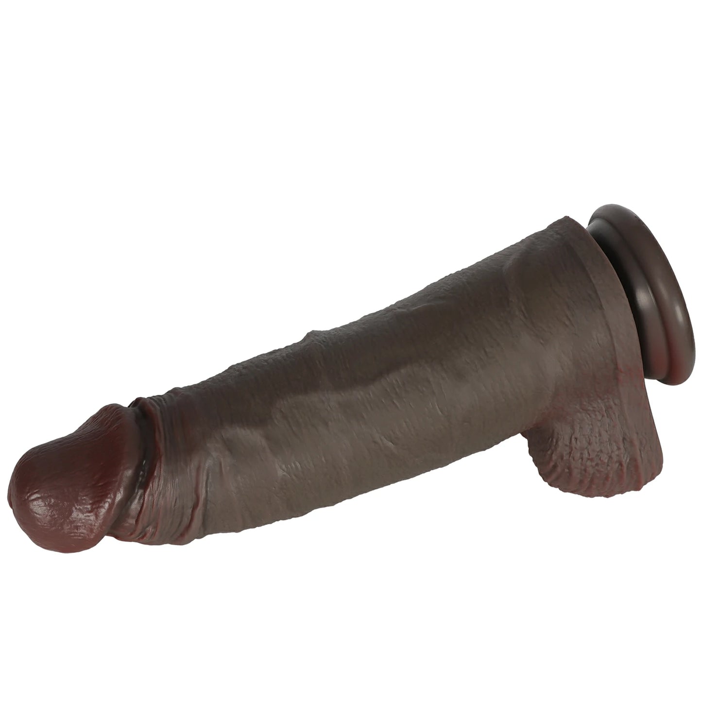 Dual-Layer Liquid Silicone Dildo with Ultra-Strong Suction Base