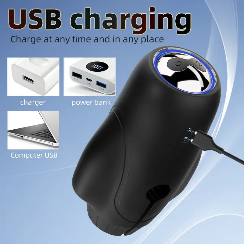 Dual-vibration Licking Glans Trainer