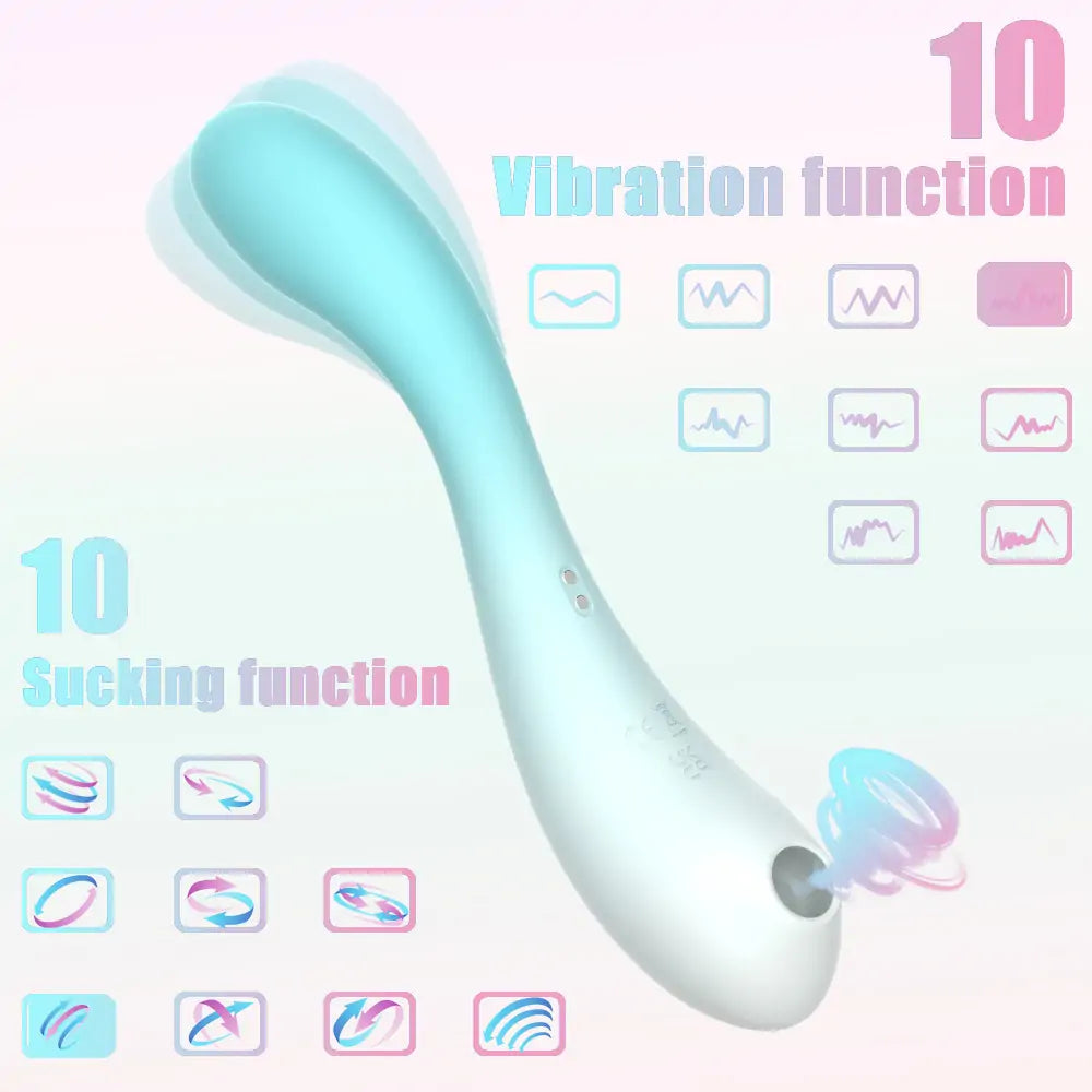 Dual Head G-Spot Suction Vibrator