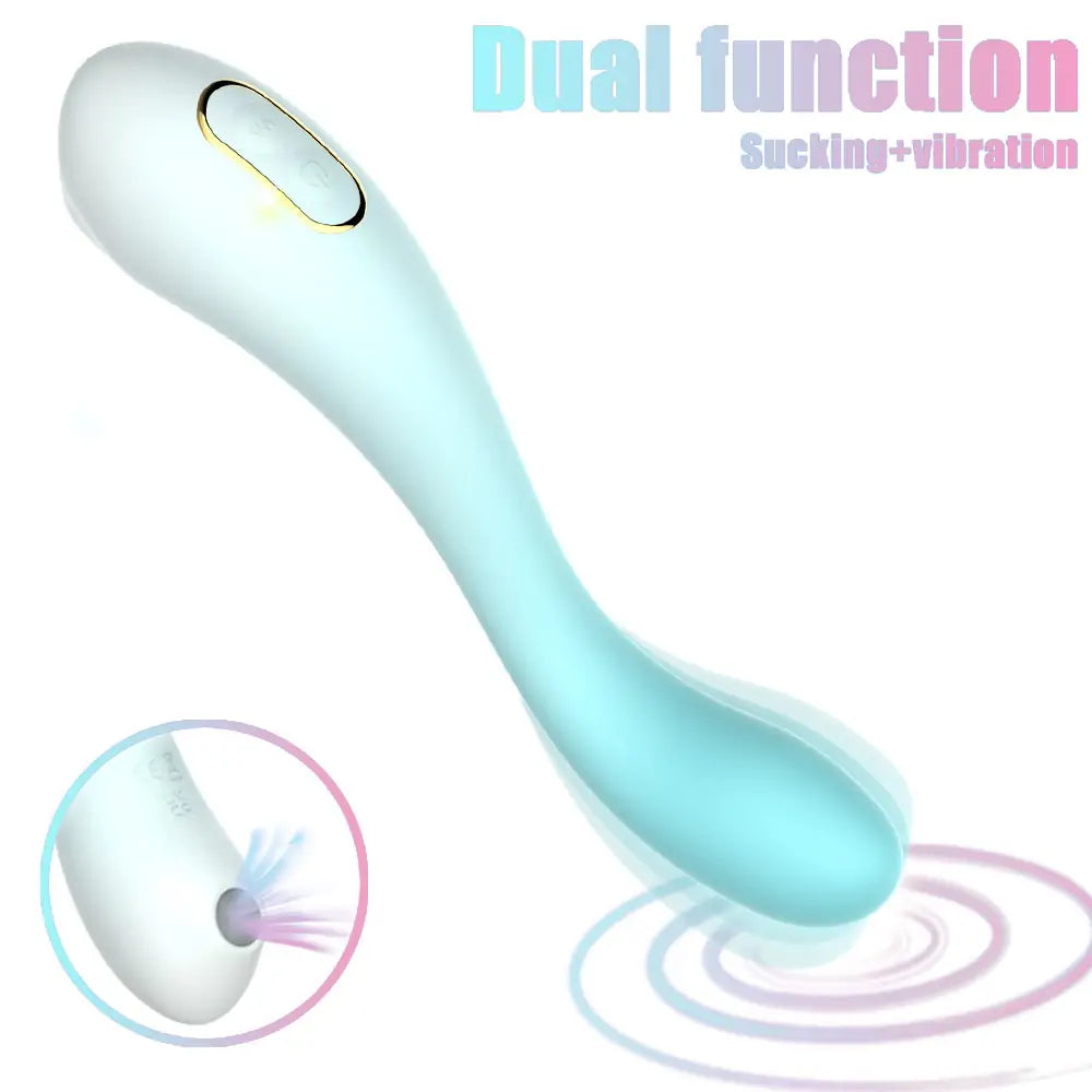 Dual Head G-Spot Suction Vibrator