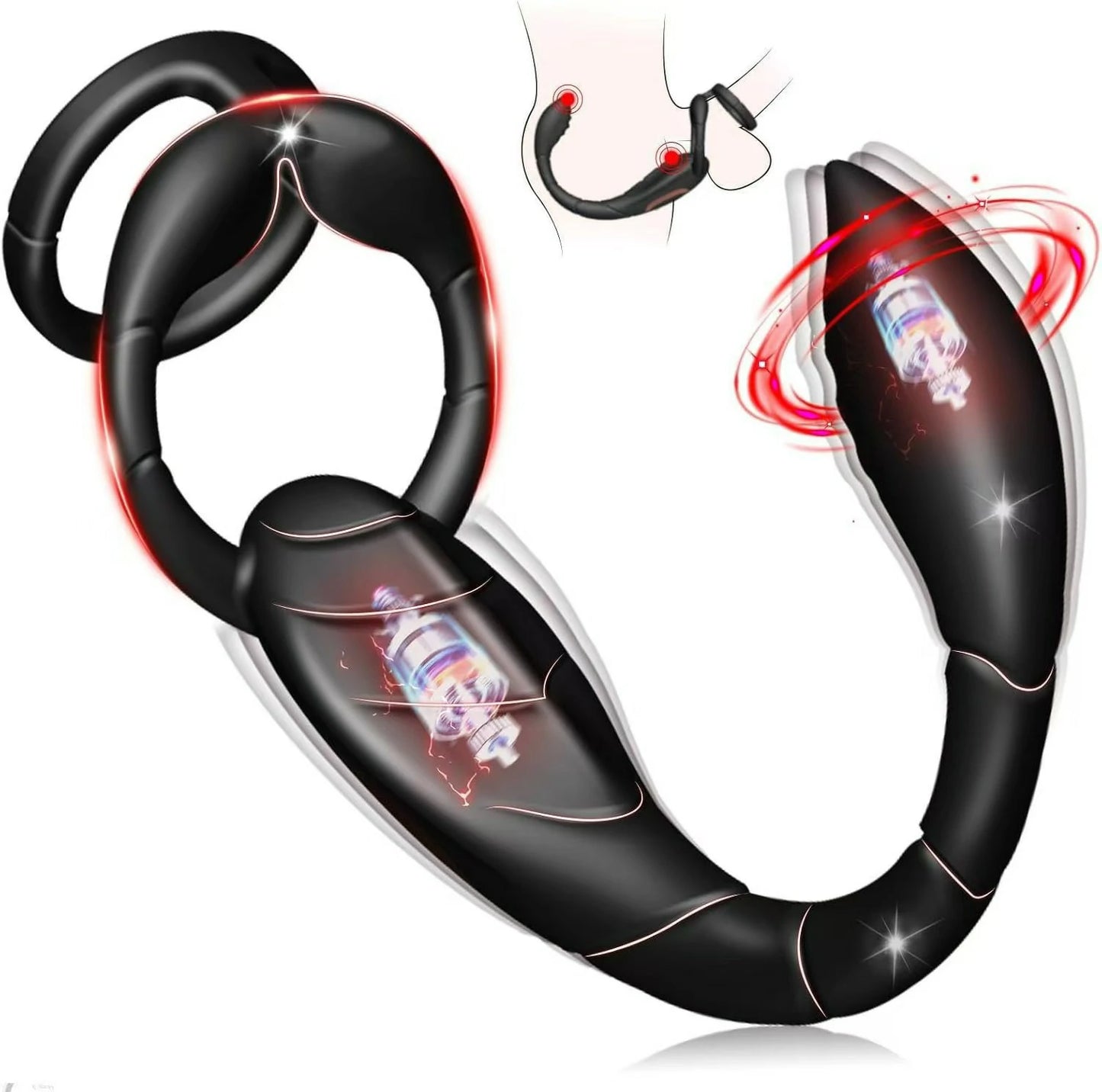 Dual Motor Scorpion Tail Prostate Massager