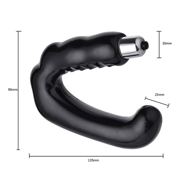 Ebony Prostate Massager Compact Design