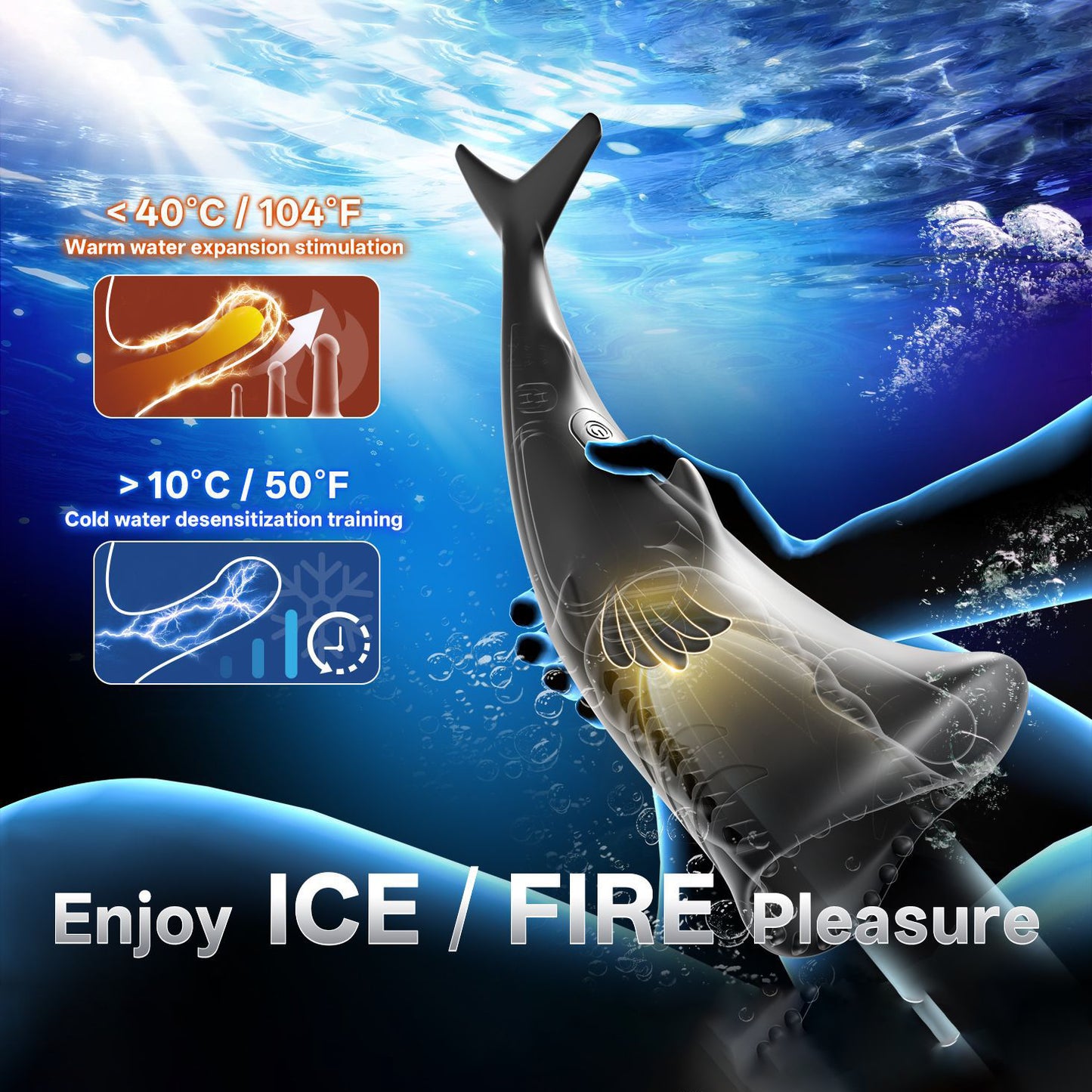 Electric Shark Stroker - Penis Vibrating Trainer