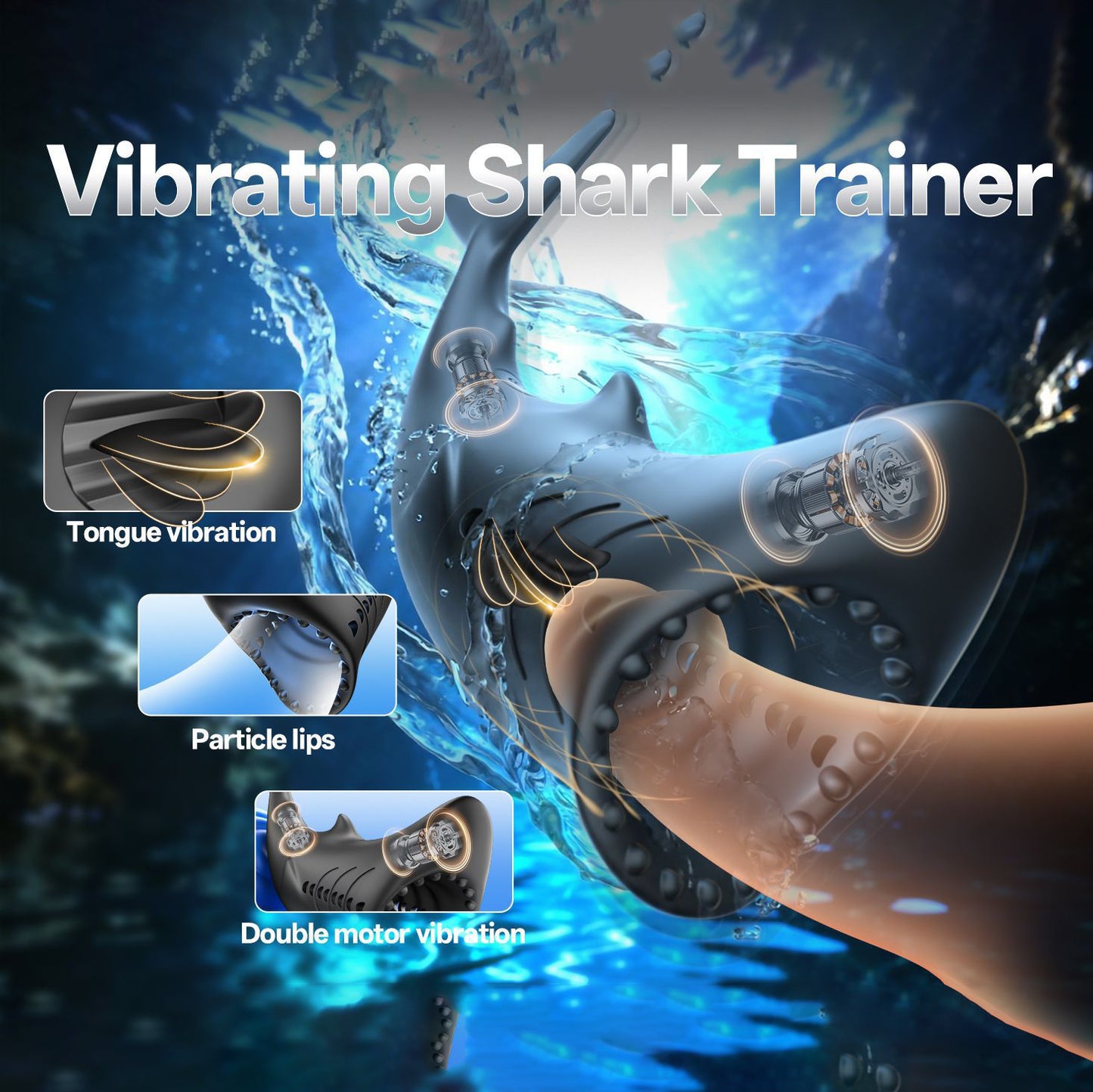 Electric Shark Stroker - Penis Vibrating Trainer