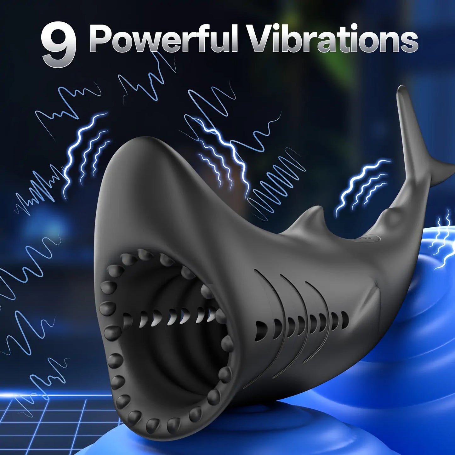 Electric Shark Stroker - Penis Vibrating Trainer