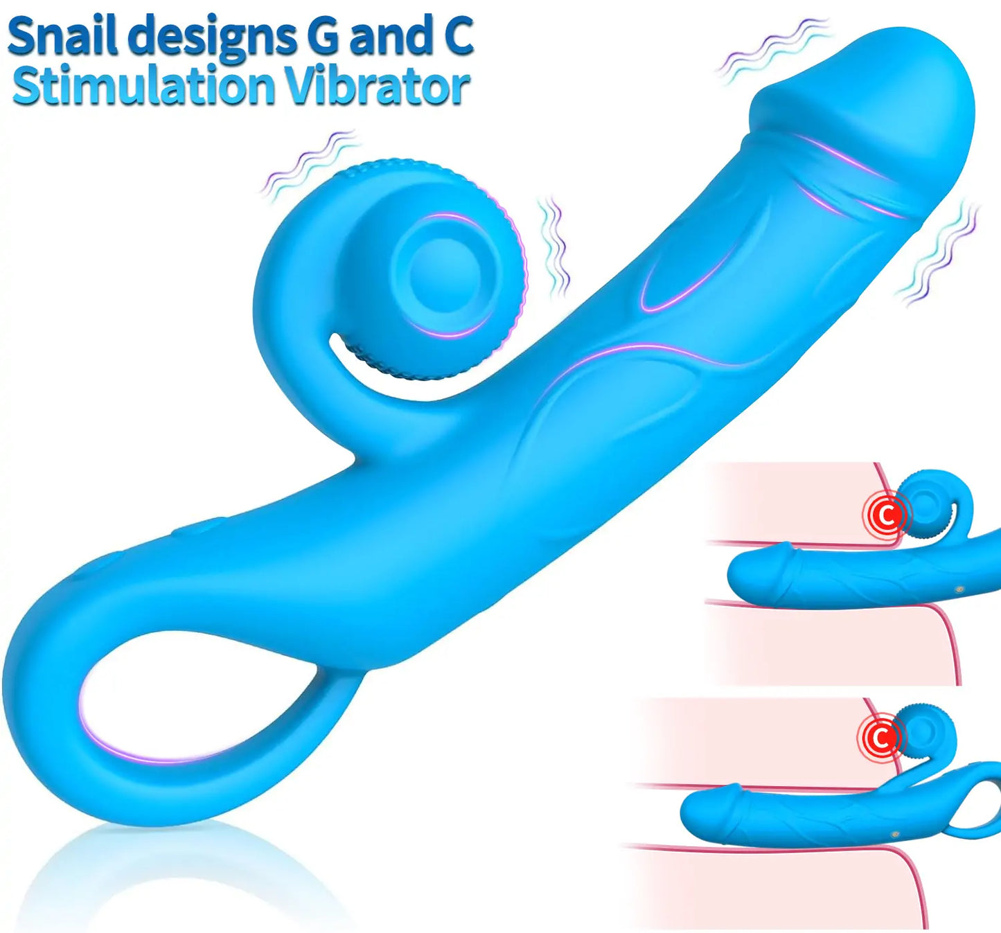 Electric slide dildo G-Spot Clit Vibrator
