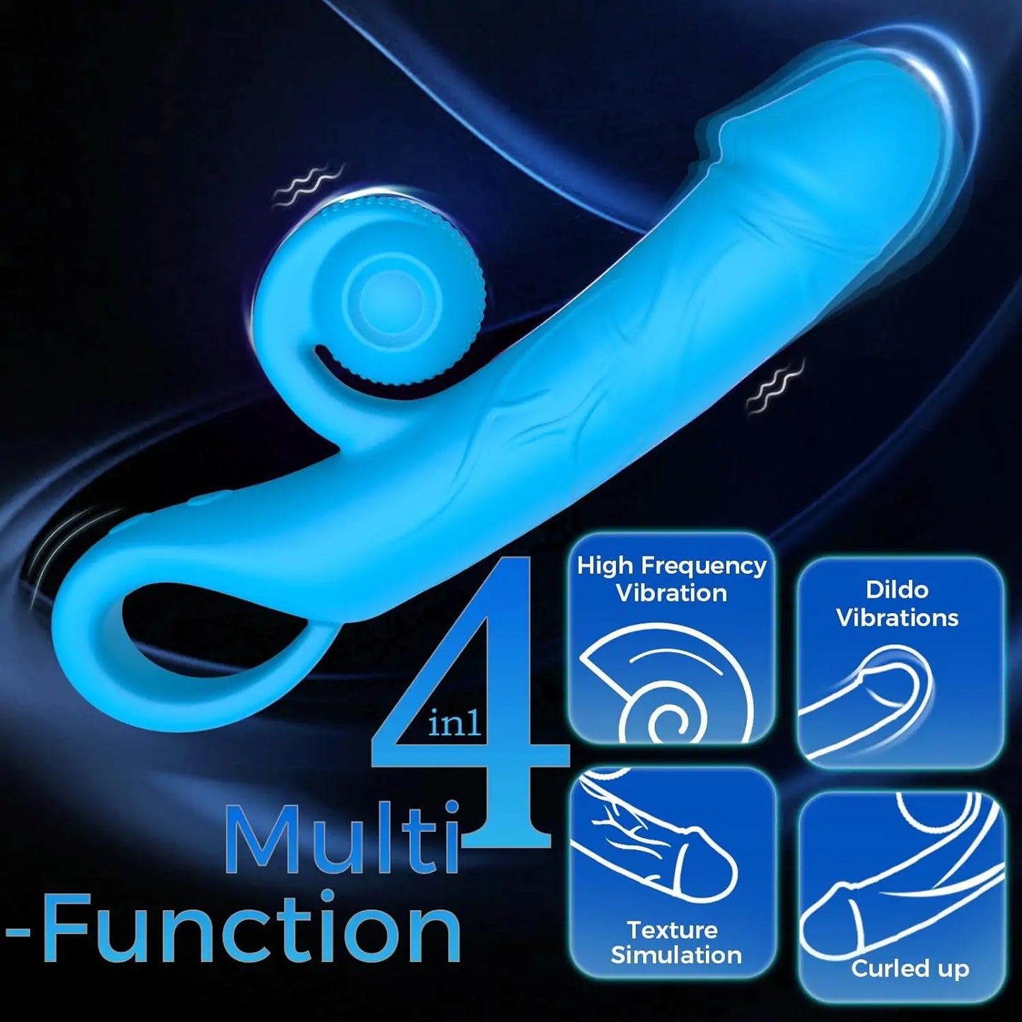 Electric slide dildo G-Spot Clit Vibrator