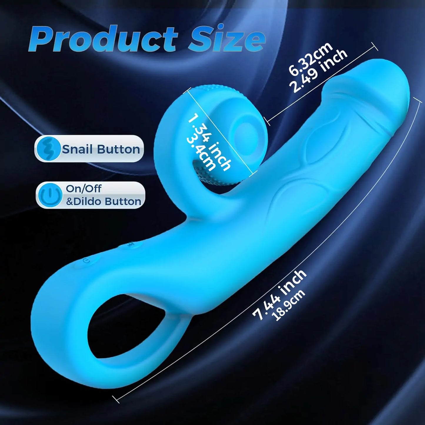 Electric slide dildo G-Spot Clit Vibrator