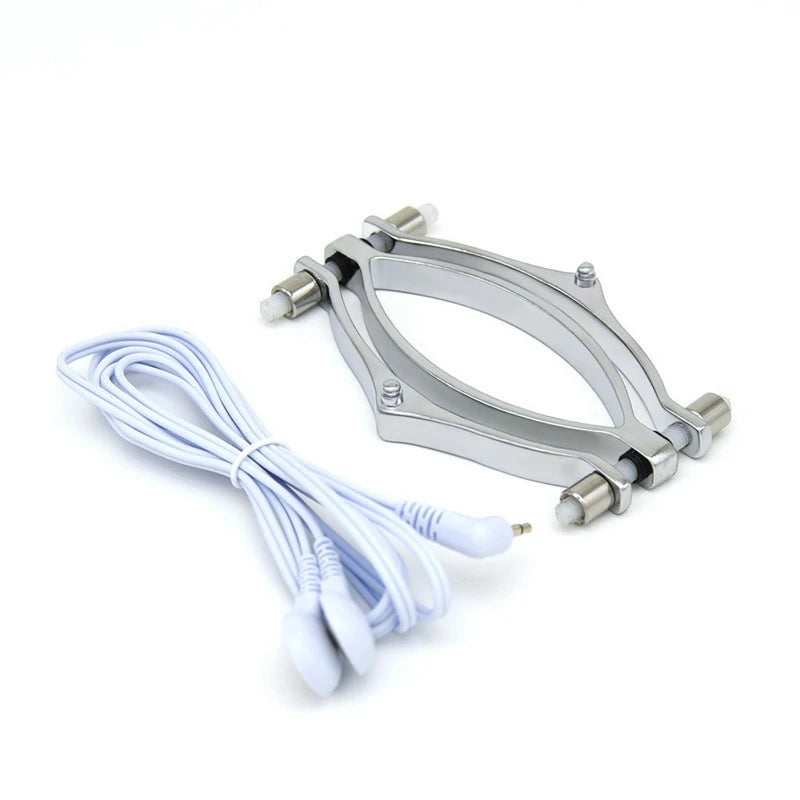 Electro-Stimulation Labia Clamps – BDSM E-Stim Set