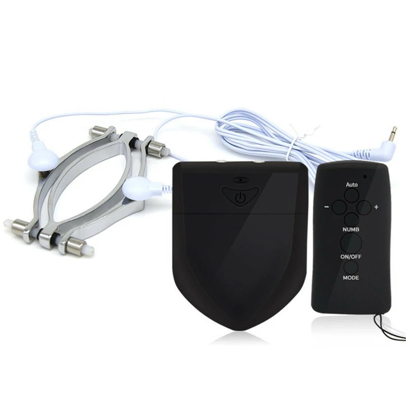 Electro-Stimulation Labia Clamps – BDSM E-Stim Set