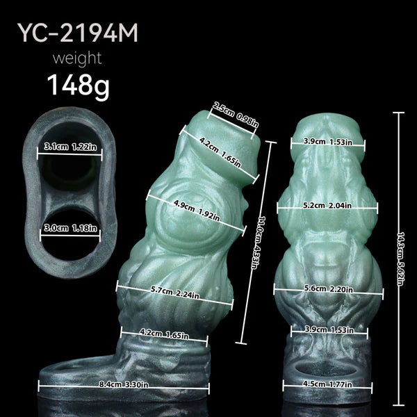 Emerald Monster - Knot Cock Sleeve 3 Sizes