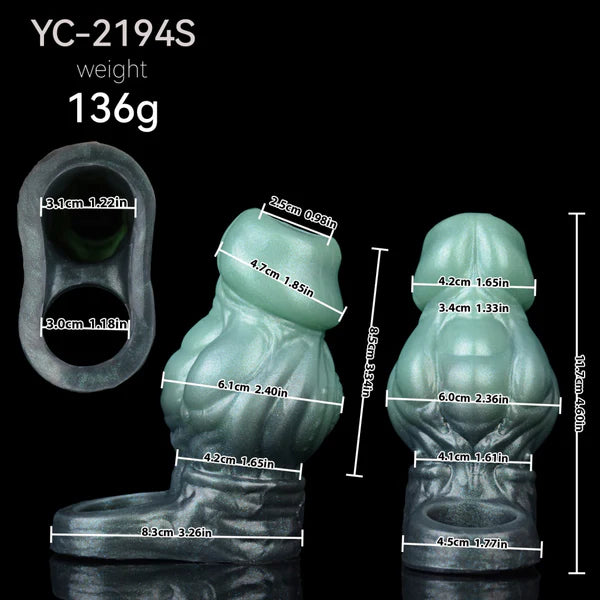 Emerald Monster - Knot Cock Sleeve 3 Sizes